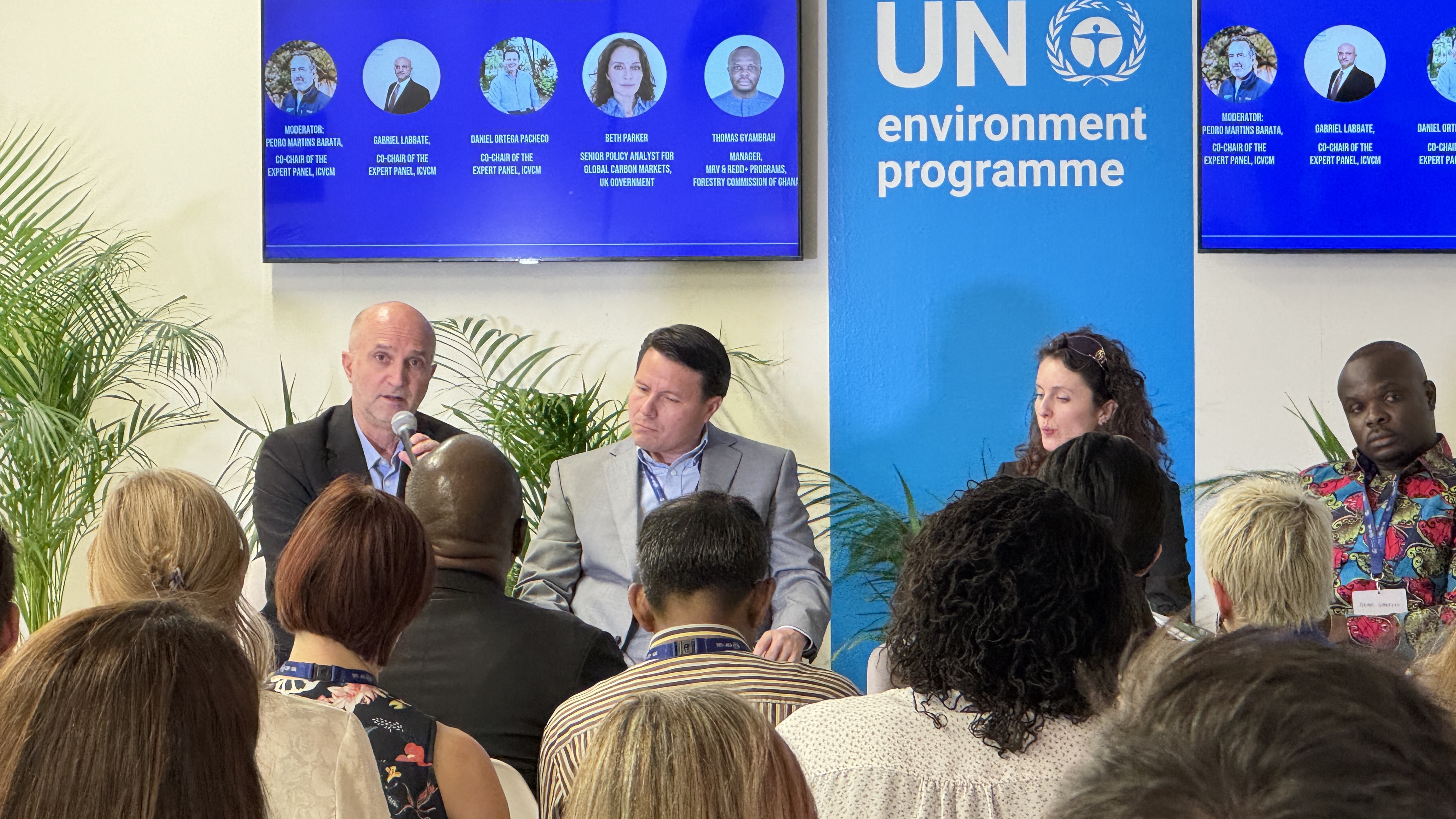 Panelists engaged in a discussion
