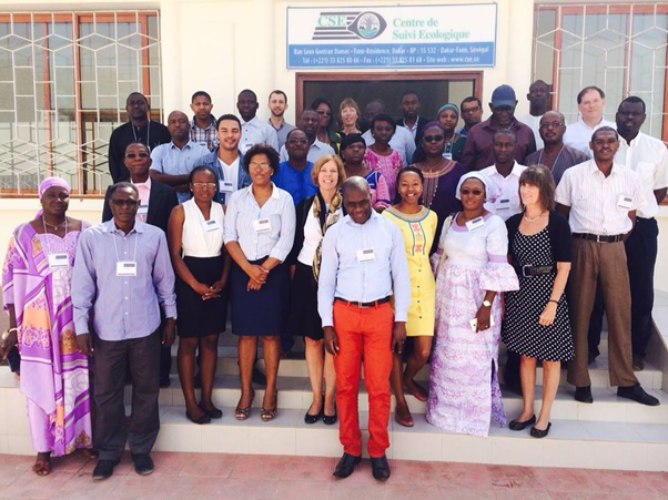 Participants pose for a photo after a training in Dakar, Senegal on using Collect Earth to assess drylands. Senegal has planted over 11 million trees since 2007, as part of the Great Green Wall, the pan-African effort to limit desertification. (@ Open Foris)