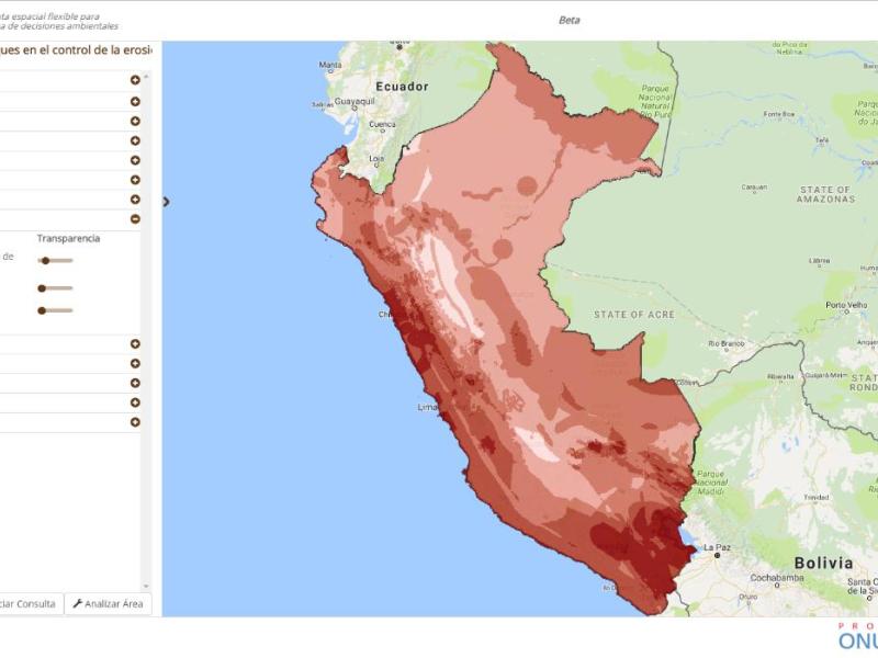 A flexible spatial tool to prioritize areas for REDD+ delivery of multiple benefits in Peru